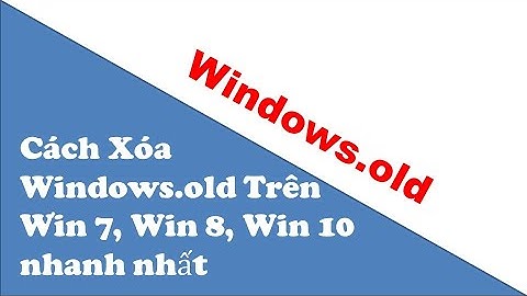 Cach xoa sạch window old