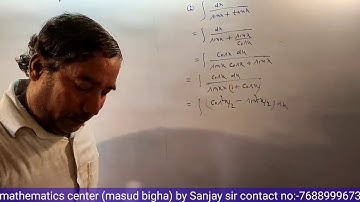 46.Indefinite integration| k.c sinha book ,ex:-19.6 | JEE mains and all board | By Sanjay Sir ,Barh.