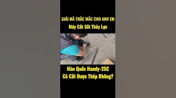 Liệu Máy Cắt Sắt Thủy Lực RC25 Hàn Quốc Có Cắt Được Thép Không?