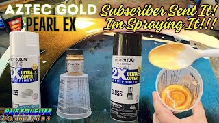 Pearl Ex Aztec D Over Rustoleum Gloss Black And White Subscriber Sent It