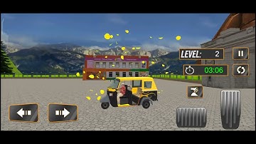 Auto rickshaw transport, tuk tuk auto rickshaw, gameplay, game wala video, Android games