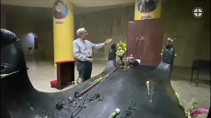 Bishop Octavio Cisneros Visits the Tomb of St. Osc...