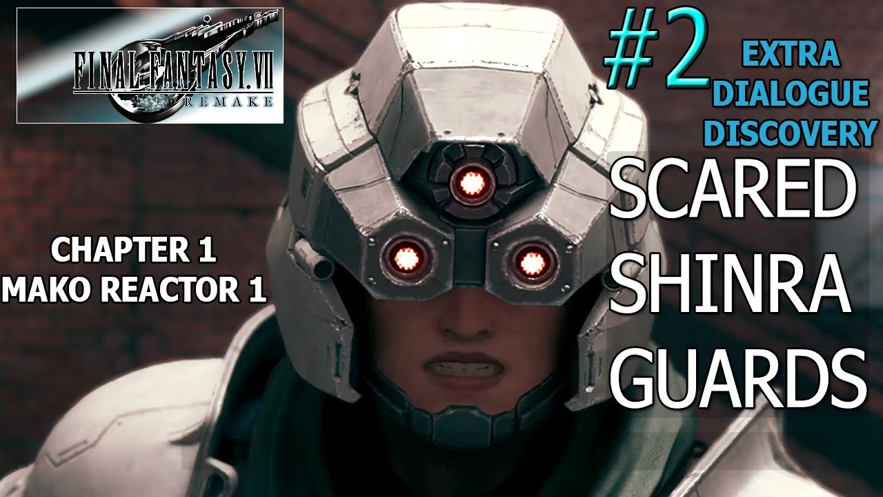 Discovery #2 - Shinra Guards Scared of SOLDIER Powers and Can be Pushed - Ch1 - FF7 Remake Extras 4K