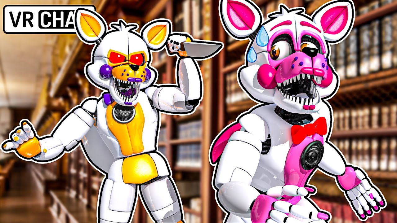 Funtime Foxy MOVES IN with LOLBIT in VRCHAT 