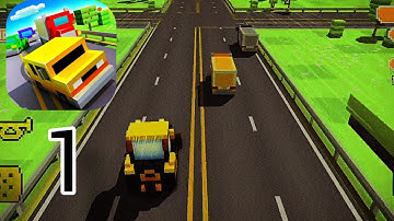 Blocky Highway: Traffic Racing Gameplay Walkthrough Part 1 (Android)