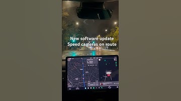 New software update Speed cameras Tesla Model 3
