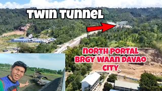 Twin tunnel on going project north portal in Davao city