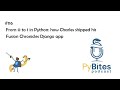 Pybites podcast 116  from 0 to 1 in python how charles shipped his fusion chronicles django app