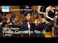 Violin concerto no 3  i allegro  saint saens  camerata youth orchestra