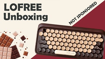 ASMR Unboxing & Review Lofree DOT Chocolate Typewriter Mechanical Keyboard - Unsponsored!
