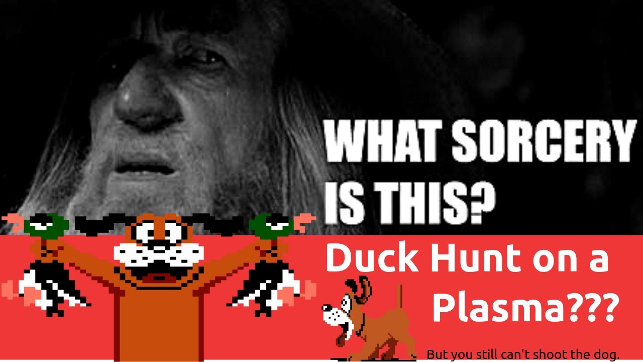 Zapper Light Gun working on HDTV Duck Hunt soft mod! YouTube