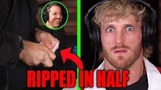 Logan Paul In SHOCK After David Blaine Rips Cards & STILL Performs Magic!