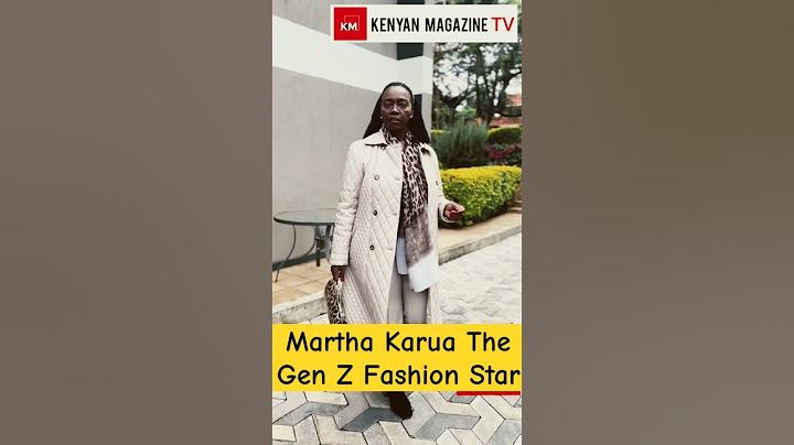 67 year old Iron Lady Martha Karua showing off her Gen Z fashion