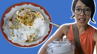 BOOZA -- How to Make STRETCHY Ice Cream With a Thrift Store Ice Cream Maker -- Will it Work?