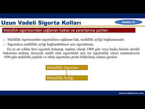 5510 Sayılı Sosyal Sigortalar ve Genel Sağlık Sigortası Kanunu- (Özet)