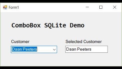 How to populate ComboBox from SQLite database Vb.Net