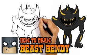 how to draw beast bendy awesome step by step tutorial