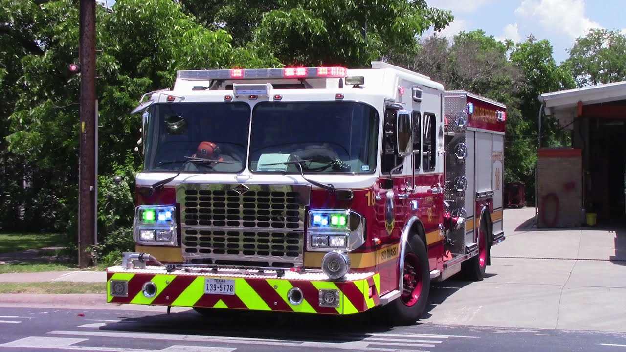 Austin Fire Dept Engine 18 & Austin PD Responding YouTube