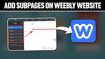 How To Add Subpages on  Weebly Website  2025! (Full Tutorial)
