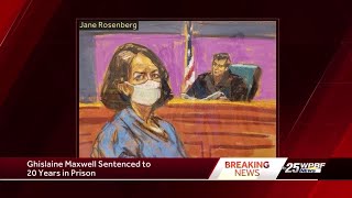 Ghislaine Maxwell sentenced to 20 years in prison for Epstein sex-trafficking case