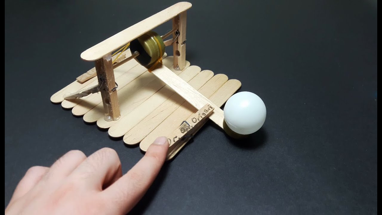  DIY How to make a catapult that shoot ping pong balleasy tutorialToy Weapons By Dr