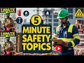5 Minute Safety Topics | Daily Toolbox Talk Ideas for Worksite Safety @TheHSECoach