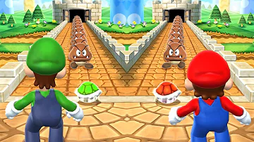 Mario Party 9 Step it Up - Luigi Vs Mario Vs Waluigi Vs Wario (Master Cpu)