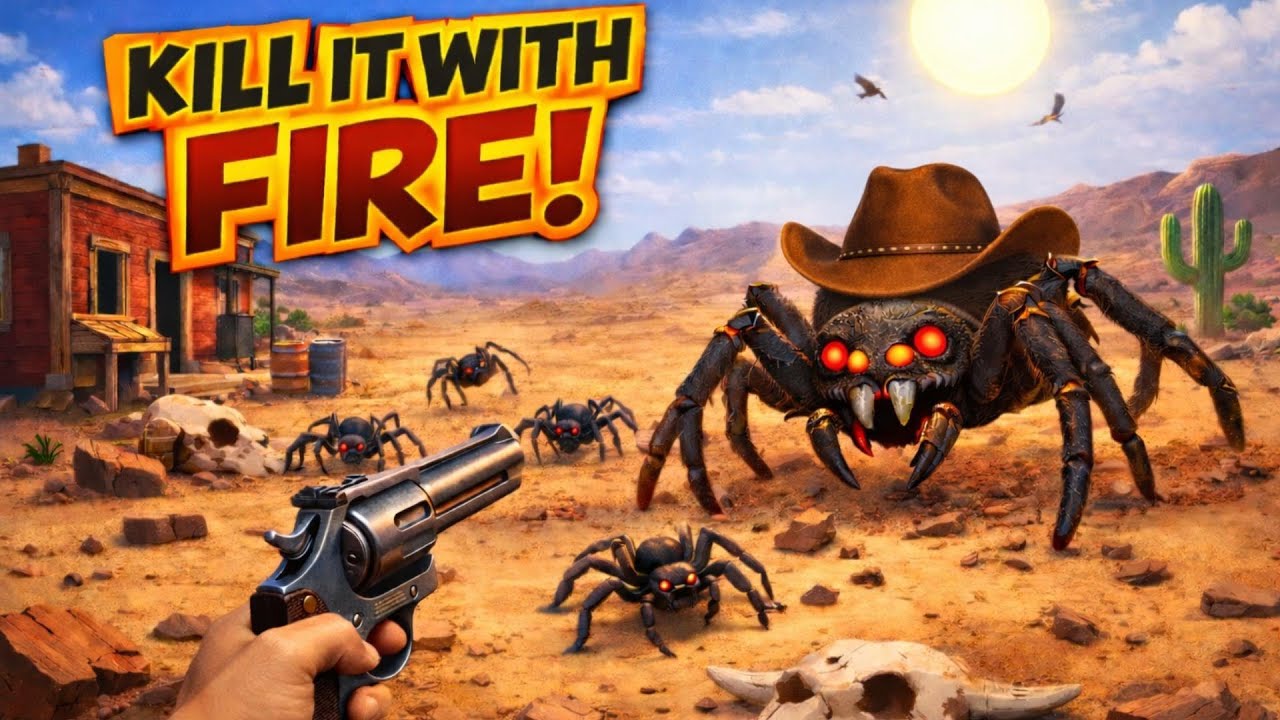 ДАЖЕ В ПУСТЫНЕ ВОДЯТСЯ ПАУКИ? ОХОТА НАЧАЛАСЬ! - Kill It With Fire