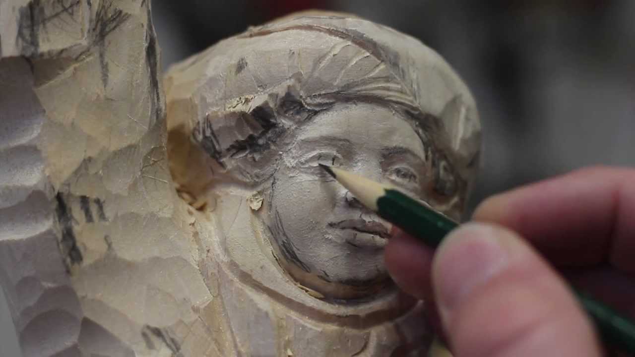 carving in basswood by Heinrich Eder - YouTube