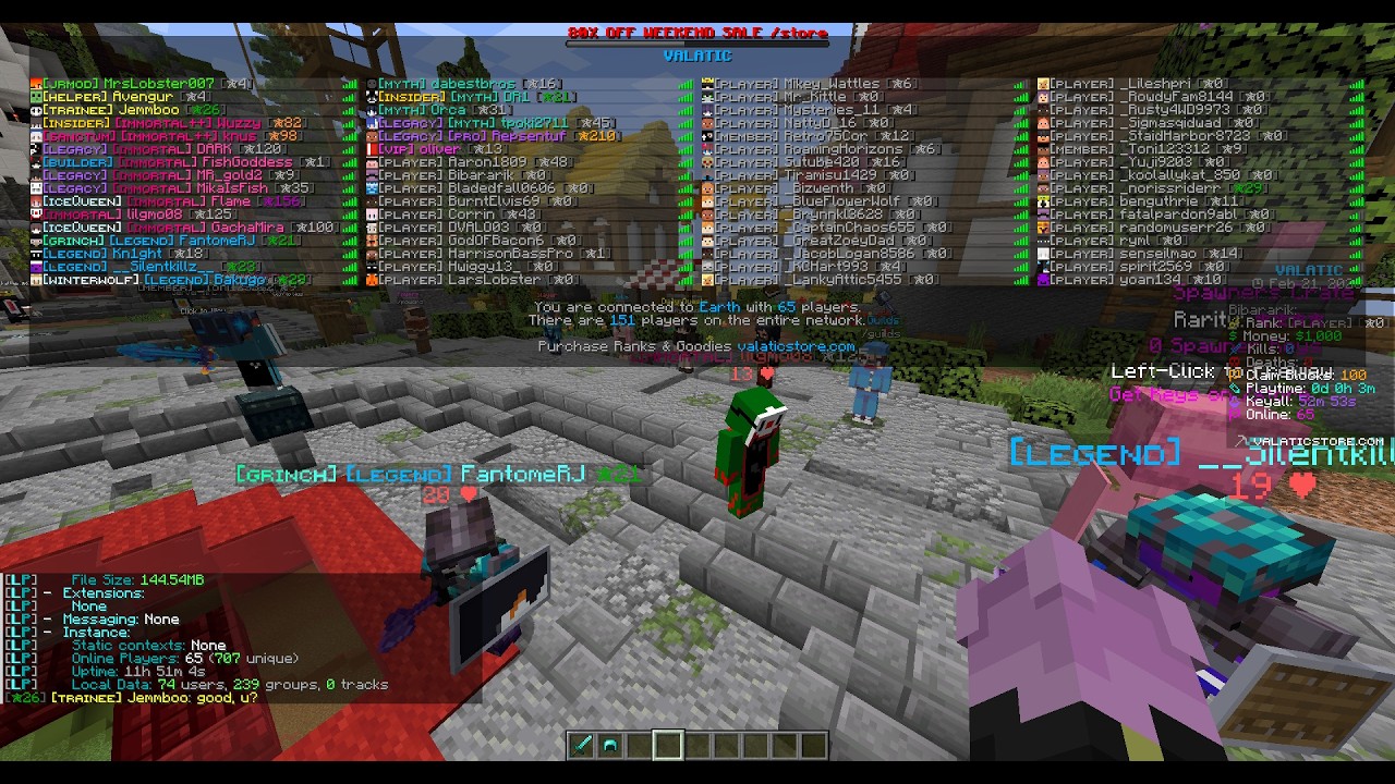 Valatic play.valatic.net Server Griefing 200 on - YouTube