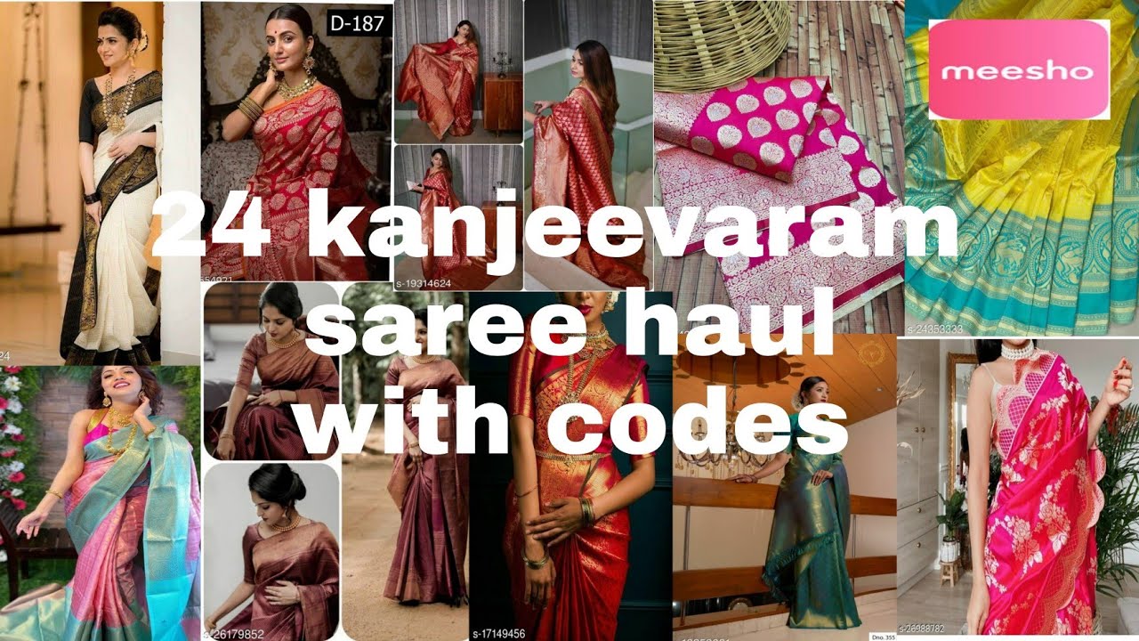 Meesho Kanjeevaram Saree Haul/ Meesho Silk Saree 2021/ Affordable Kanjeevaram Sarees Online/ 