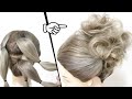 【 初心者の方必見！】簡単！編まない！くるりんぱだけのゆるふわお団子のヘアアレンジ！How to: Easy MESSY BUN | Bun Hairstyle | Updo Hairstyle