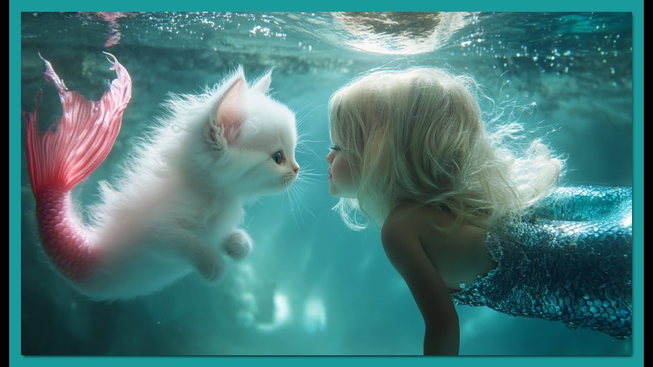 Когда Кошка-Русалка Встретила Девочку-Русалочку 🧜‍♀️(Атака Акулы 🦈, Глубоководный ASMR 🌊)