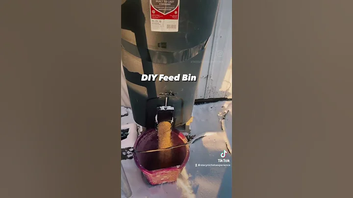 DIY Feed Bin.  #backyardchicken...  #feedingtime #...
