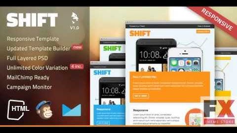 Preview Shift Responsive Email Template TForest
