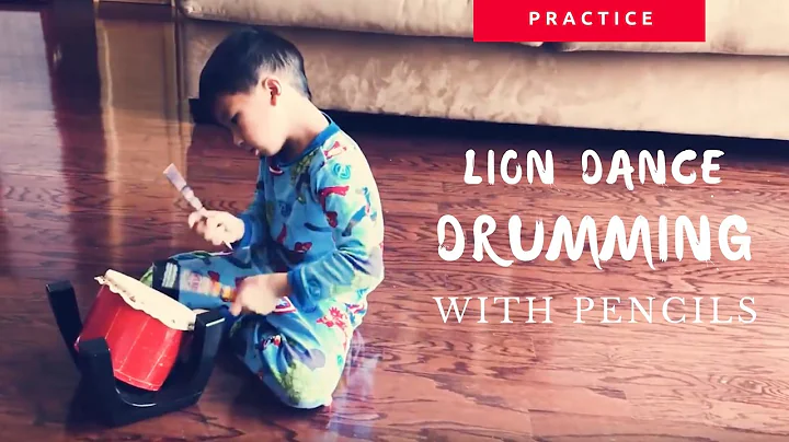 ✏️ LION DANCE DRUMMING WITH PENCILS - Monday Morning Lion Dance Drumming practice for Kids