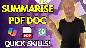 HOW TO Summarise a PDF Document using AI | ChatGPT & Copilot
