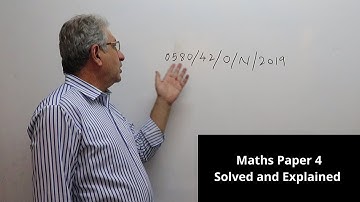 IGCSE Math Paper 4 | Part 3 | (0580/42 Oct/Nov/2019)