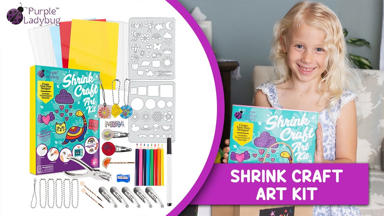 Shrink Craft Art Kit – Purple Ladybug