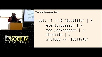 Niels G  W  Serup concieggs An extensible IRC bot architecture with an attitude