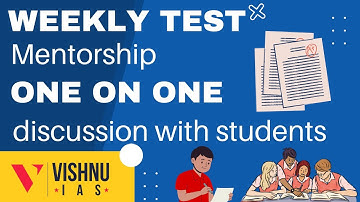 Weekly test Mentorship- One on one discussion with students | TSPSC GROUP - 1 | VISHNU IAS