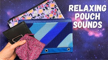 Soft-Spoken ASMR | Zipper Sounds, Tapping & Scratching on Pouches 💤