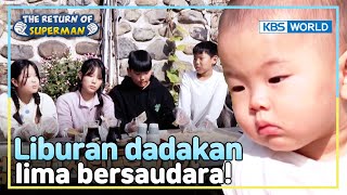 [IND/ENG] Liburan malah disuruh menumbuk kue beras? | The Return of Superman | KBS WORLD TV 231203