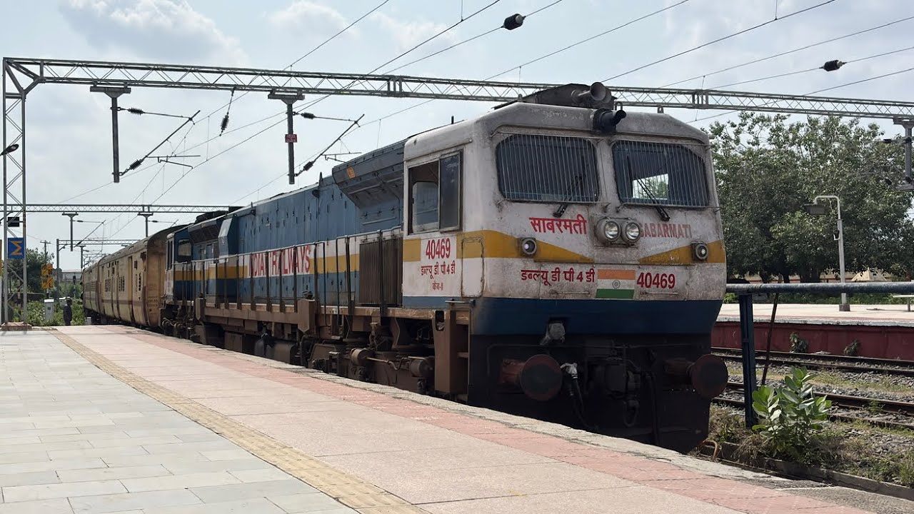 09568 Bhavnagar Terminus-Porbandar Passenger Special Train Journey | Journey Behind 4500HP WDP4D