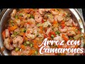 Como preparar ARROZ CON CAMARONES - Delicioso!