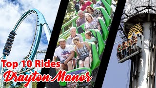 Top 10 rides at Drayton Manor | 2021