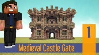 How to Build a Minecraft Castle Wall. Ep.1 XBOX 360/PS4/PS3/PC/PE