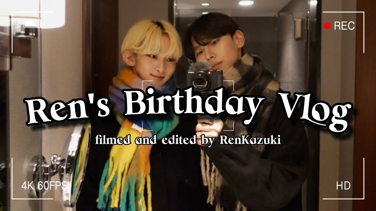 【Gay Couple】Ren's Birthday Vlog in Yokohama