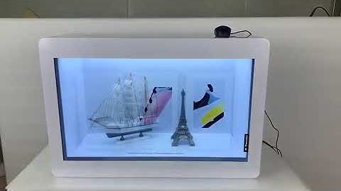 3D Display Transparent Display Cabinet TLCD touch screen totem signage