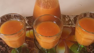 عصير جزر 🥕وبرتقال🍊 منعيش صحي واقتصادي😋😋😋شهر رمضان